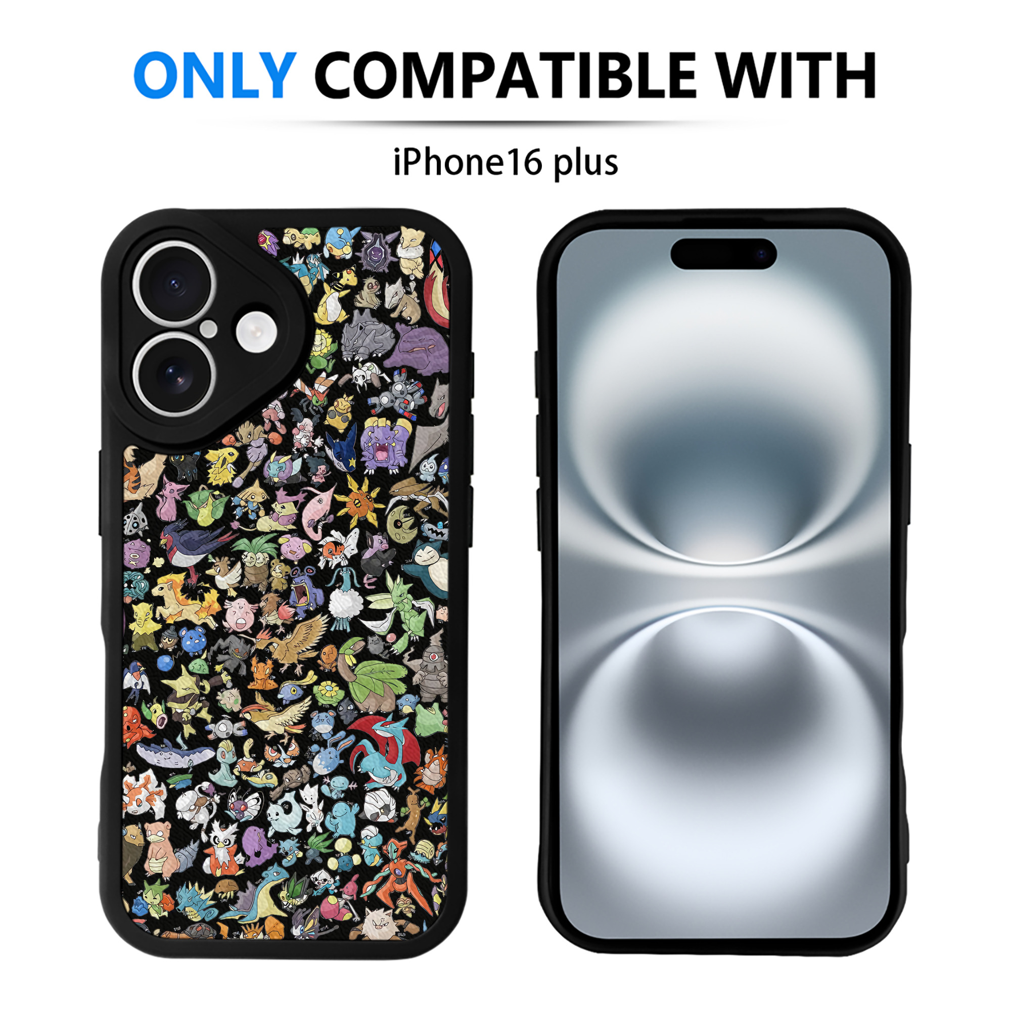 （画像用） ポケットモンスター Pokémon 【iPhone 16シリーズ対応】シリコンスマホケース（レザー調） 材質：シリコン